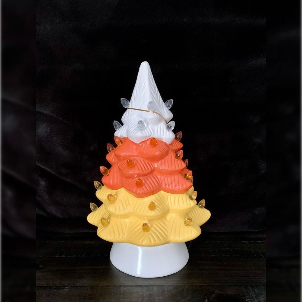 Mr. Halloween  CANDY CORN Lit Tree